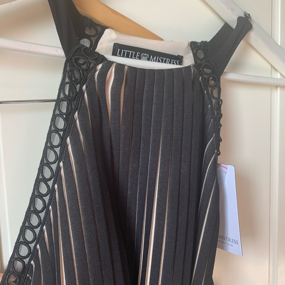 ✨NWT✨Uk little Miss-tress black & white dress - Picture 2 of 5